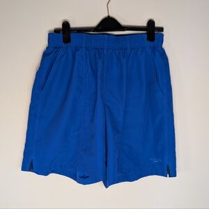 Speedo Royal Blue Mesh Lined Swim Trunks Board Shorts | Quick Dry Elastic Waist